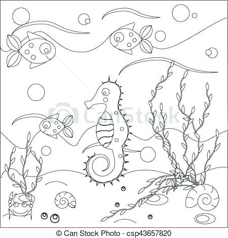Marine Life Coloring Pages 450x469 Marine Life Coloring Pages