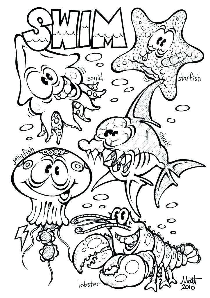 Marine Life Coloring Pages Ocean Creatures Coloring Pages The Best 723x1024 Marine Life Coloring Pages Ocean Creatures Coloring Pages The Best