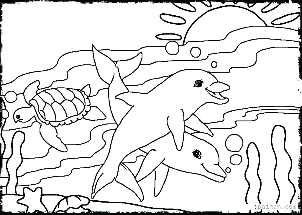 Ocean Scene Coloring Pages