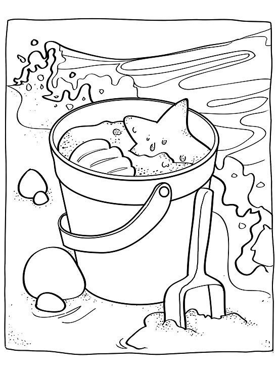 550x733 Beach Activity Sheets 25 Beach Coloring Pages Coloringstar Ideas