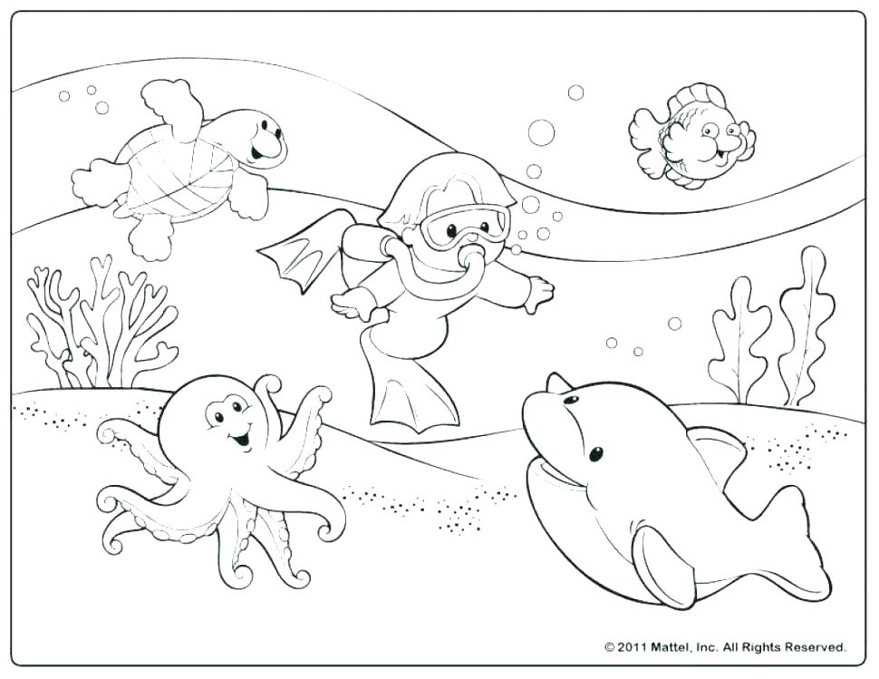 Beach Printable Coloring Pages 970x749 Beach Printable Coloring Pages