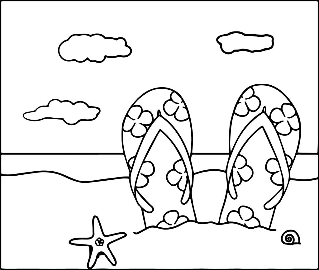 1024x867 Huge Gift Beach Themed Coloring Pages 13229 Deeptown Club