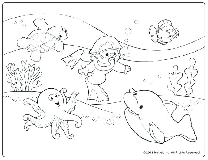 687x530 Free Printable Ocean Coloring Pages For Adults Best Online Fish