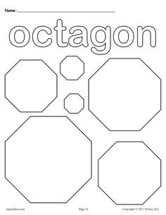 Octagon Coloring Page