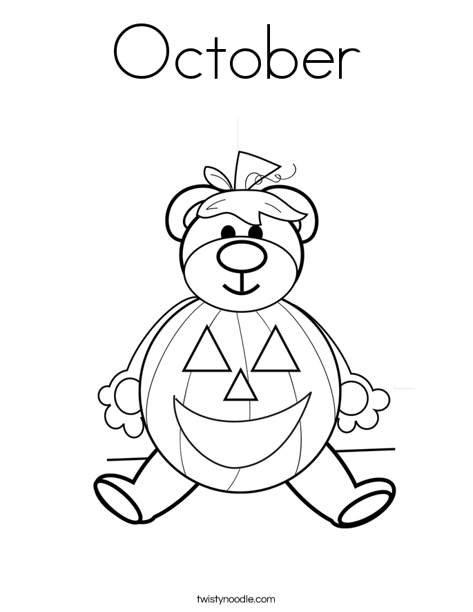 685x886 October Coloring Pages