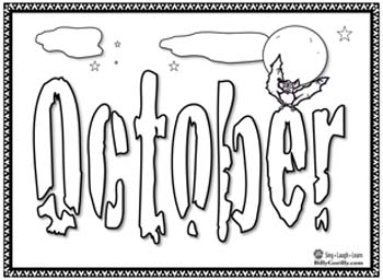 Printable October Coloring Pages 350x256 Printable October Coloring Pages