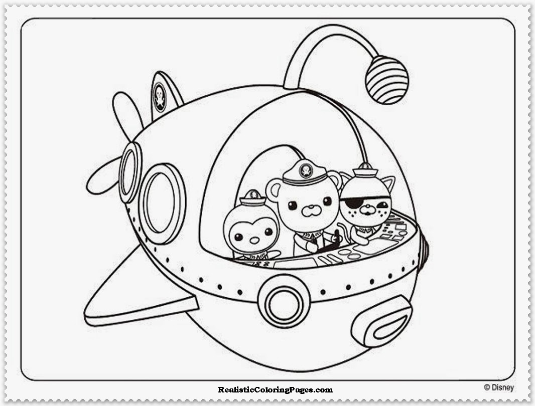 1066x810 Octonauts Coloring Page