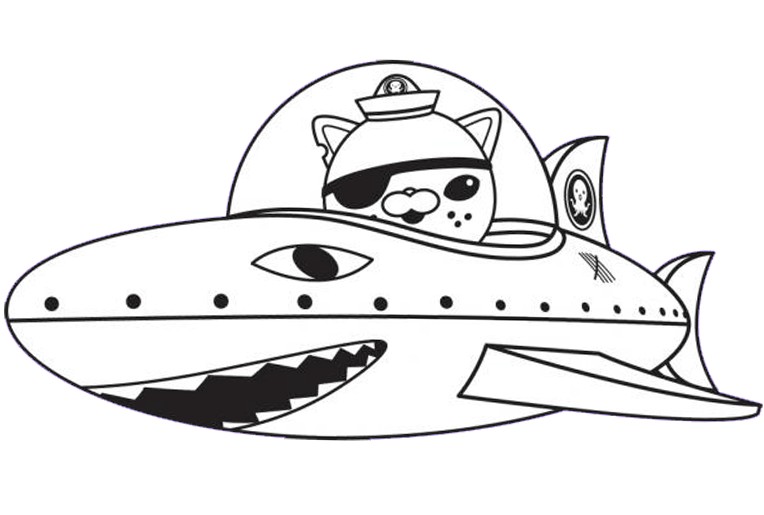 764x515 Coloring Pages The Octonauts Drawing