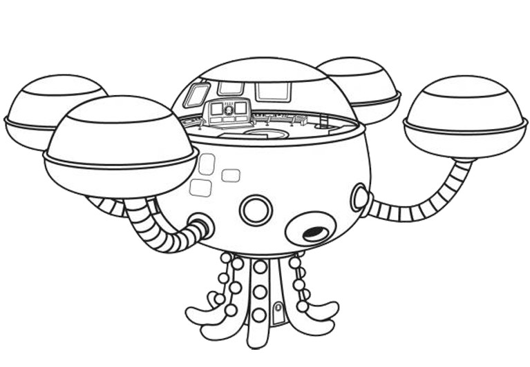 Coloring Pages The Octonauts Drawing 767x532 Coloring Pages The Octonauts Drawing