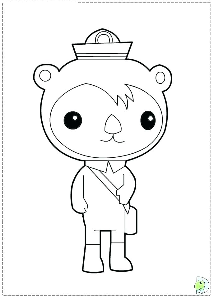 688x960 Octonauts Coloring Pages The Team Of Underwater Explorers Is