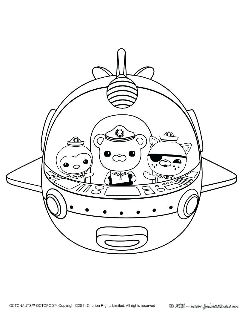 821x1061 Printable Octonauts Coloring Pages General Free To Print And High