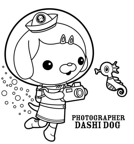 510x547 Free Printable Octonauts Coloring Pages