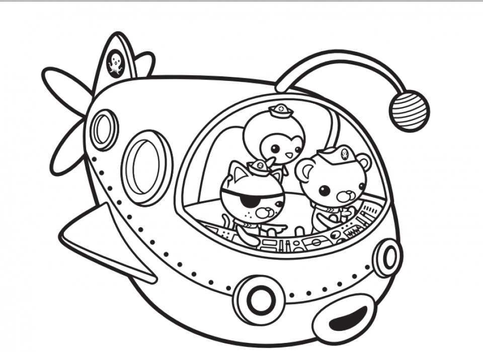 Octonauts Octopod Coloring Pages