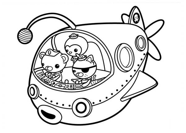 The Fun Adventures Of The Octonauts Coloring Page 600x429 The Fun Adventures Of The Octonauts Coloring Page