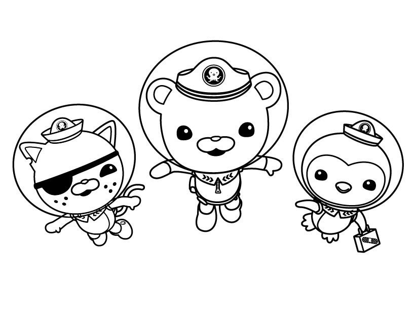 Octonauts Printable Coloring Pages 821x630 Octonauts Printable Coloring Pages