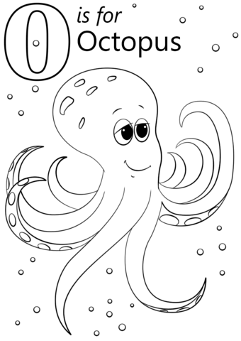 O Is For Octopus Coloring Page Letter O Category. Select 340x480 O Is For Octopus Coloring Page Letter O Category. Select