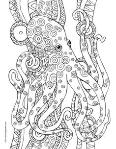 Pretty Sure The Octopus Is My Spirit Animal! Drawingcoloring 236x304 Pretty Sure The Octopus Is My Spirit Animal! Drawingcoloring