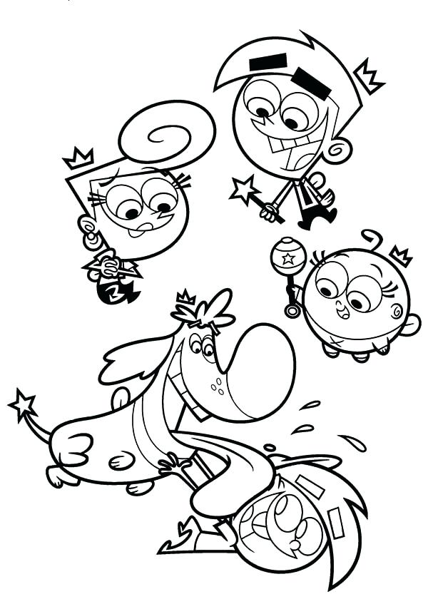 600x840 Awesome Picture Of The Fairly Odd Parents Coloring Page