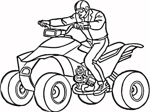 Man On Quad Atv Coloring Page 480x358 Man On Quad Atv Coloring Page