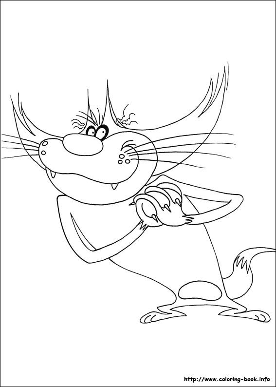 567x794 Oggy And The Cockroaches Coloring Picture Printablejournaling