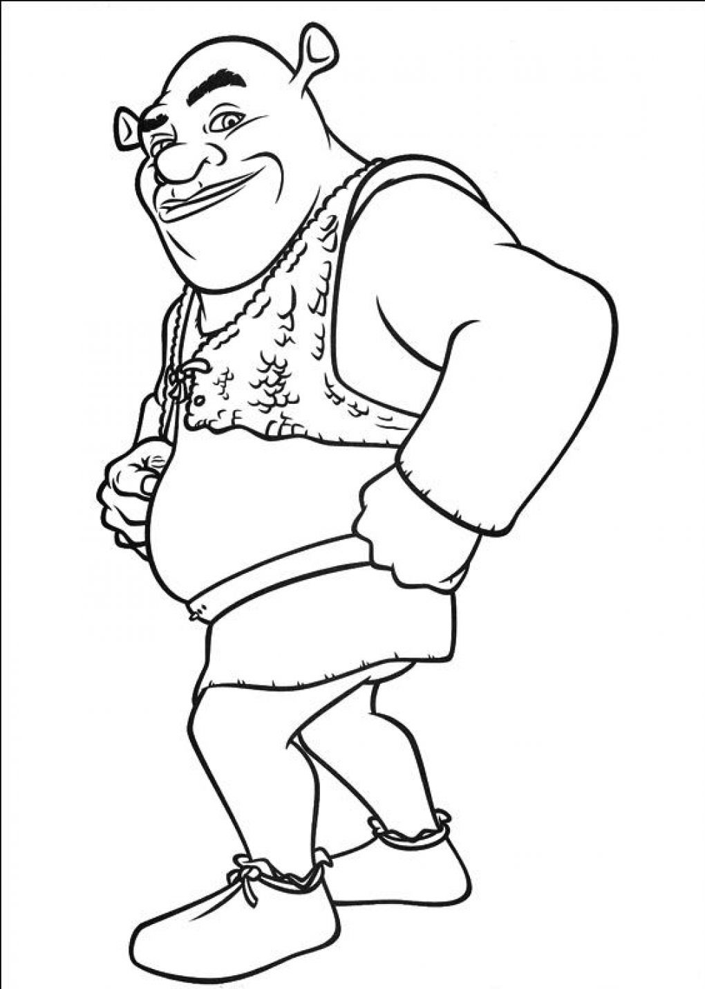 1020x1430 Shrek Coloring Pages