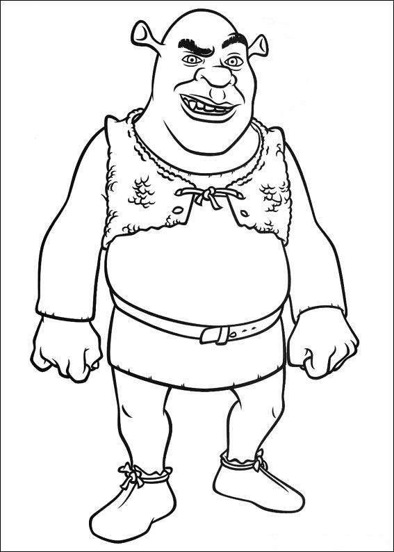 567x794 Shrek Coloring Pages Shrek 4 Coloring Pages Teacher Crafts