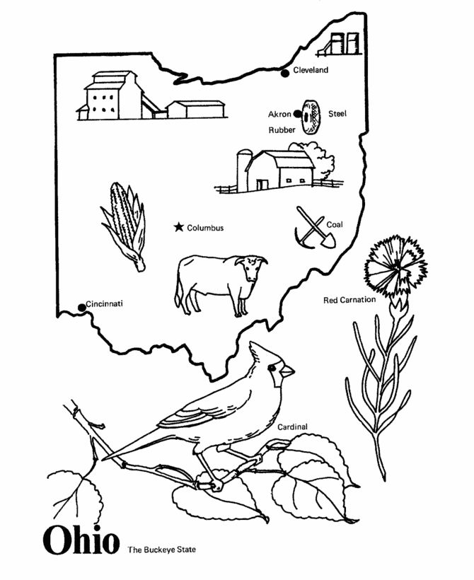 Ohio State Coloring Pages at GetColorings com - Ohio State Coloring Pages 10