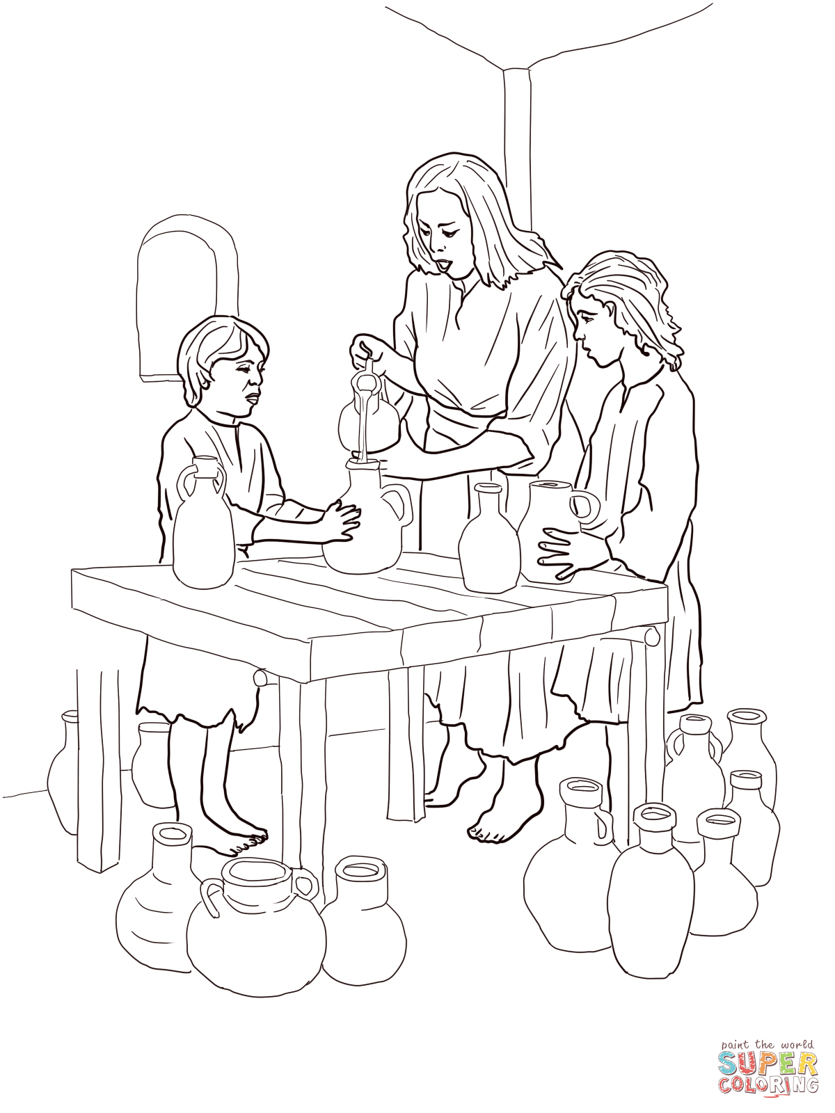 Oil Coloring Pages
