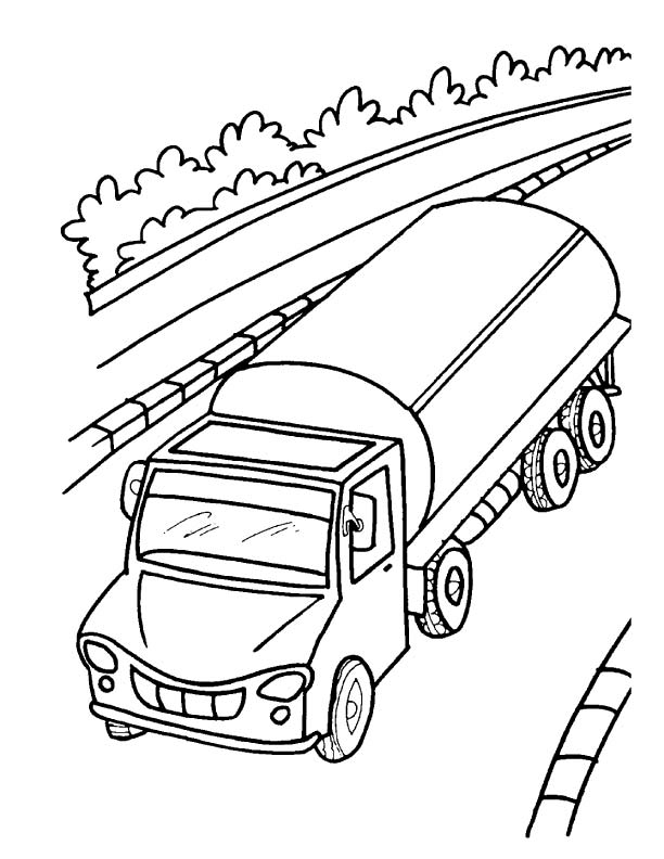 Free Oil Tanker Truck Coloring Page For Kids Best Coloring Pages 612x792 Free Oil Tanker Truck Coloring Page For Kids Best Coloring Pages