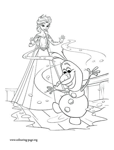 Frozen Coloring Pages May Edition Coloring Pages Elsa And Olaf 400x529 Frozen Coloring Pages May Edition Coloring Pages Elsa And Olaf
