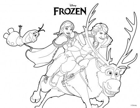 Disney Frozen Coloring Pages Olaf, Embroidery And Craft 450x348 Disney Frozen Coloring Pages Olaf, Embroidery And Craft