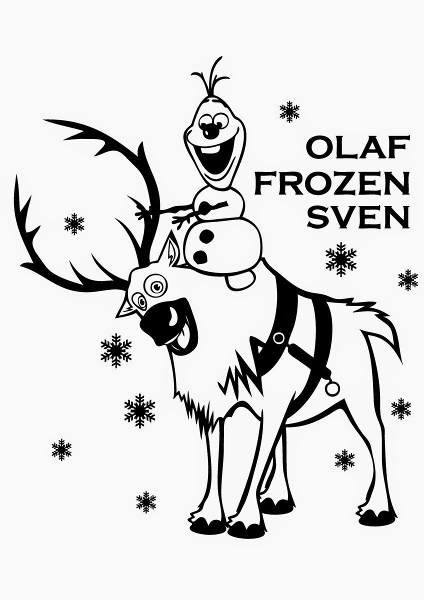 Sven And Olaf Coloring Pages 848x1200 Sven And Olaf Coloring Pages