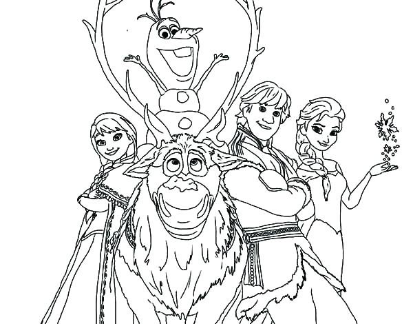 600x470 Olaf Coloring Pages