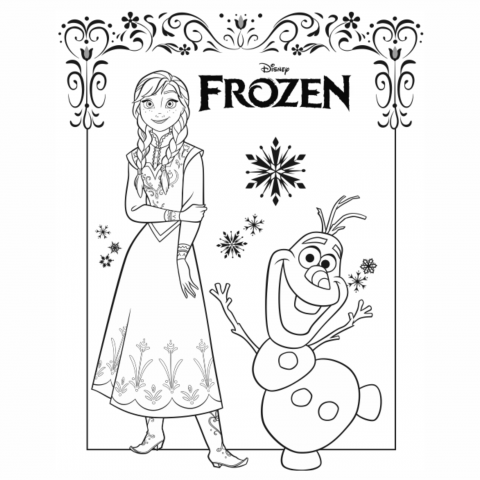 480x480 Desenhos Para Colorir Frozen