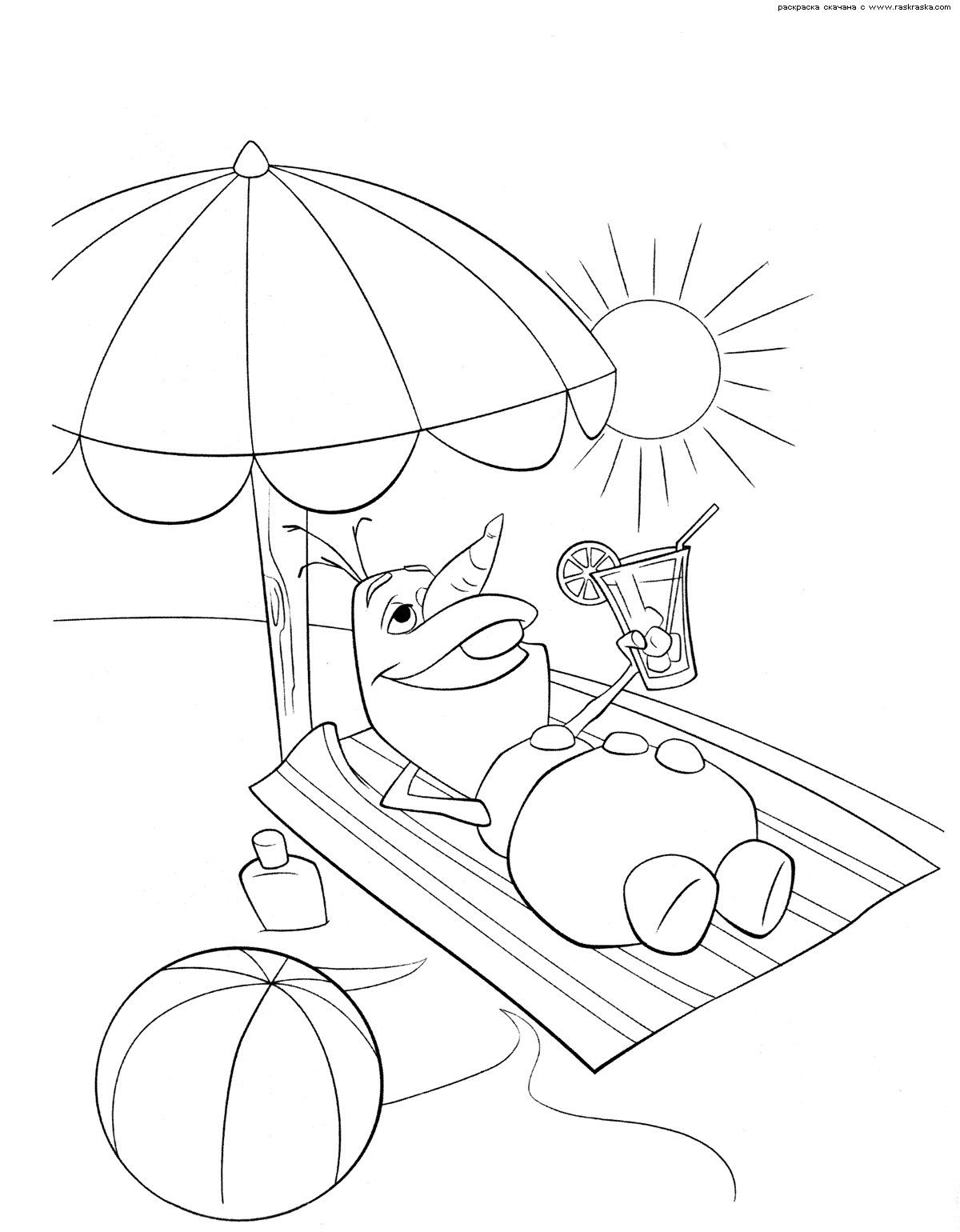 1200x1540 Frozen Coloring Pages Olaf In Summer Because I Love To Color