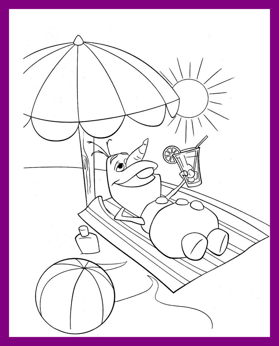 966x1198 Awesome Olaf In Summer Coloring Pages How To Draw Pic Of Style