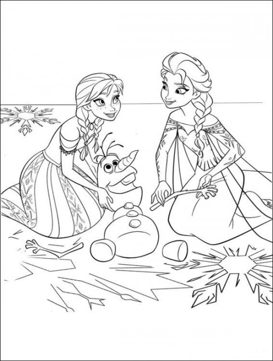 Olaf Printable Coloring Pages