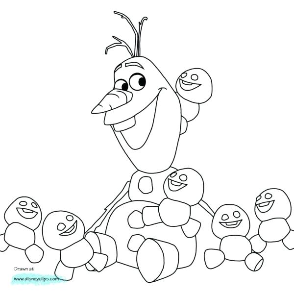 600x600 Frozen And Coloring Pages Happy Friends Printable Page Free