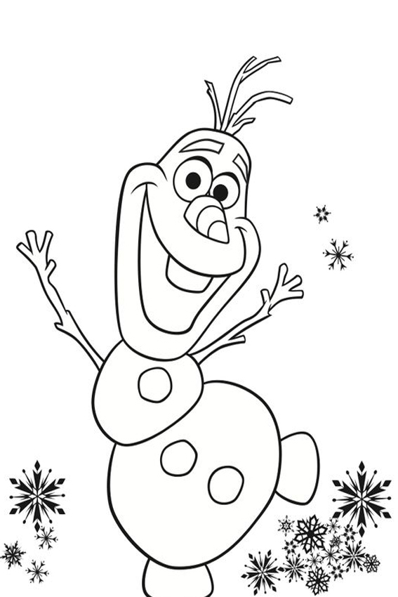 567x850 Christmas Coloring Pages Of Olaf Olaf Coloring Pages Many