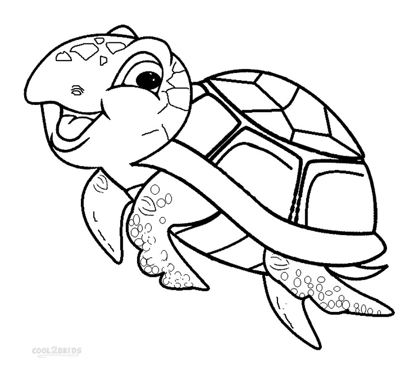 Cute Turtle Coloring Pages 850x747 Cute Turtle Coloring Pages
