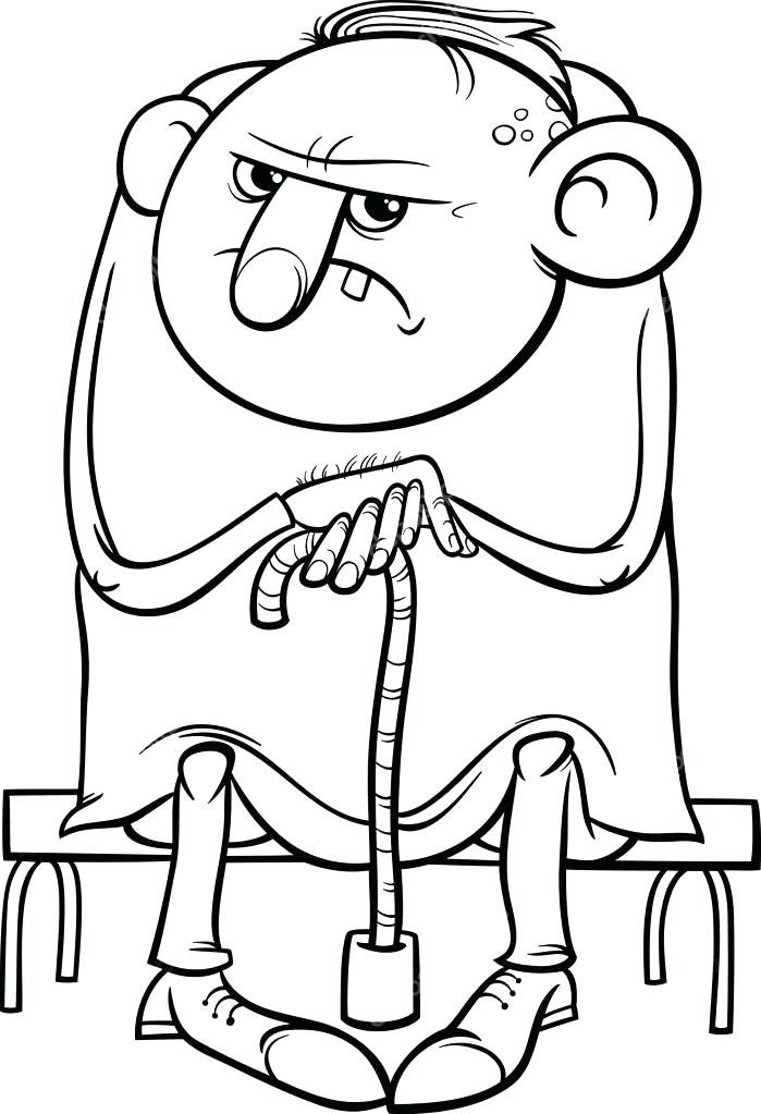 Grumpy Coloring Page 699x1023 Grumpy Coloring Page