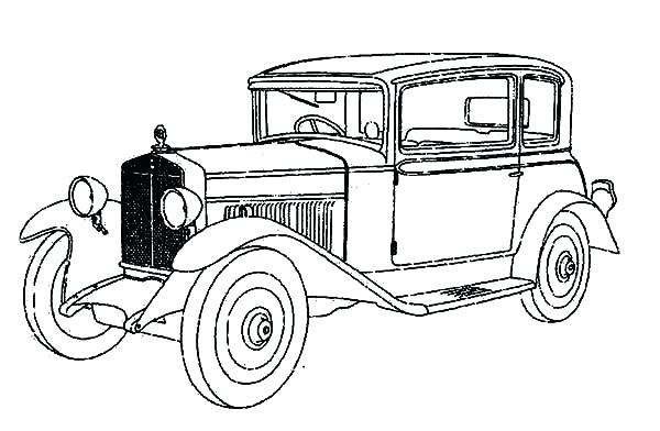 600x392 Classic Cars Coloring Pages Classic Cars Coloring Pages Muscle