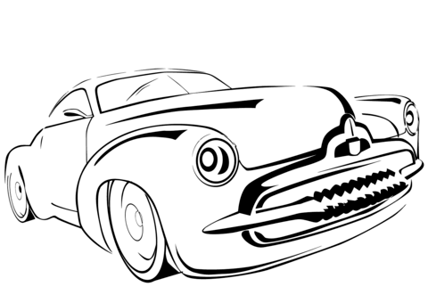 480x340 Old Classic Car Coloring Pages Photo 988515