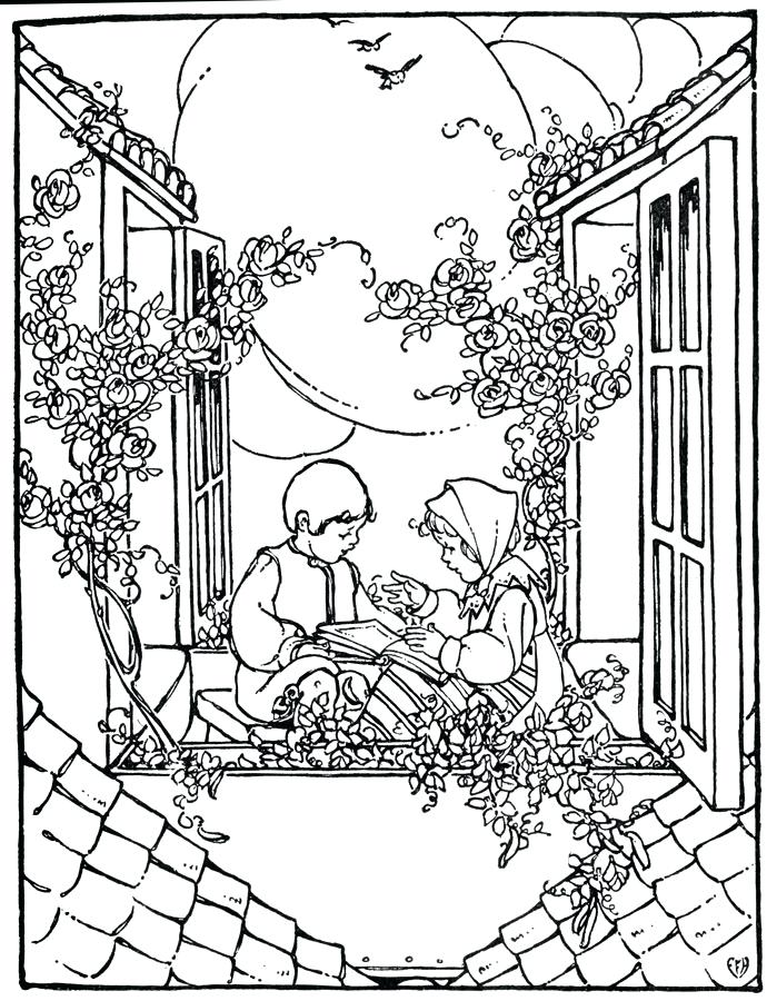 699x900 Old Fashioned Easter Coloring Pages