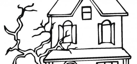 House Coloring Pages Wallpaper 520x245 House Coloring Pages Wallpaper