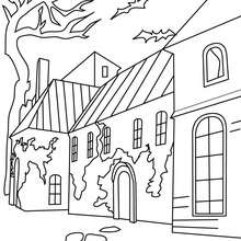 Old Haunted Hamlet And Graveyard Coloring Pages 220x220 Old Haunted Hamlet And Graveyard Coloring Pages