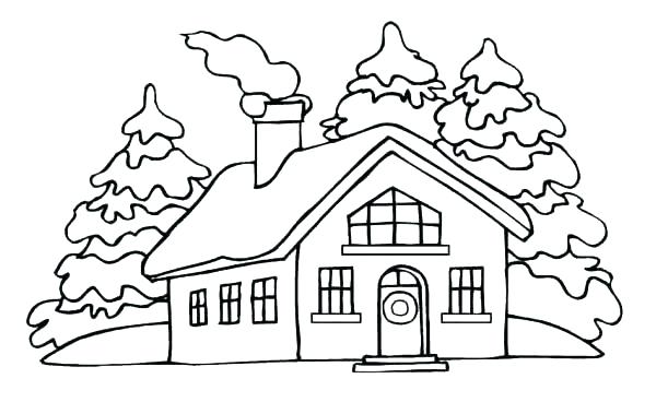 Old House Coloring Page at GetColorings.com | Free printable colorings ...