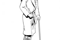 210x140 Old Man Coloring Pages Coloring Page Old Man Img 11347