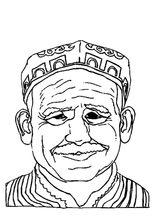 531x750 Coloring Page Old Man