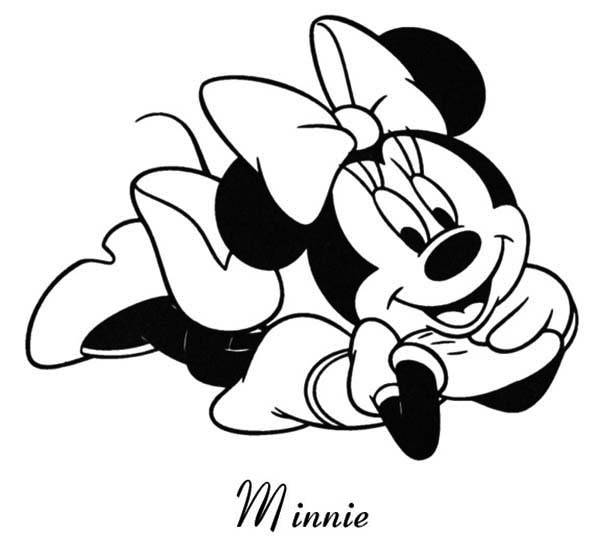 Minnie Mouse Pictures To Color 600x559 Minnie Mouse Pictures To Color
